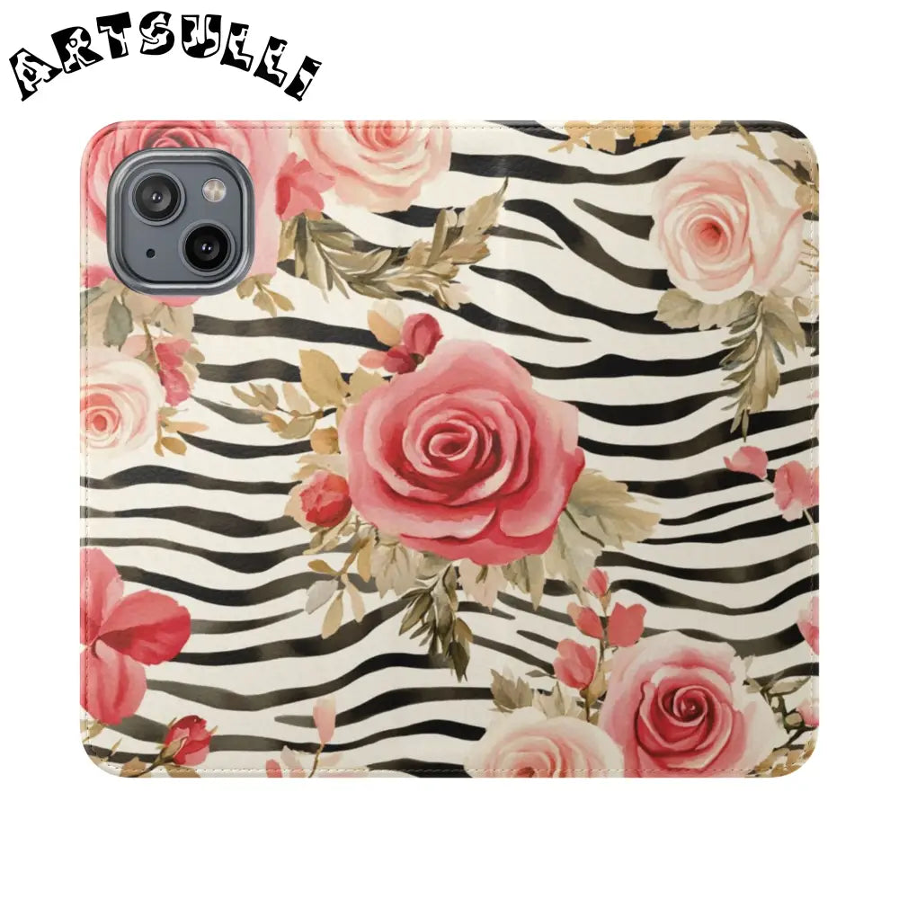 JAKKOUTTHEBXX Pink Floral Zebra Print Flip Case 2025