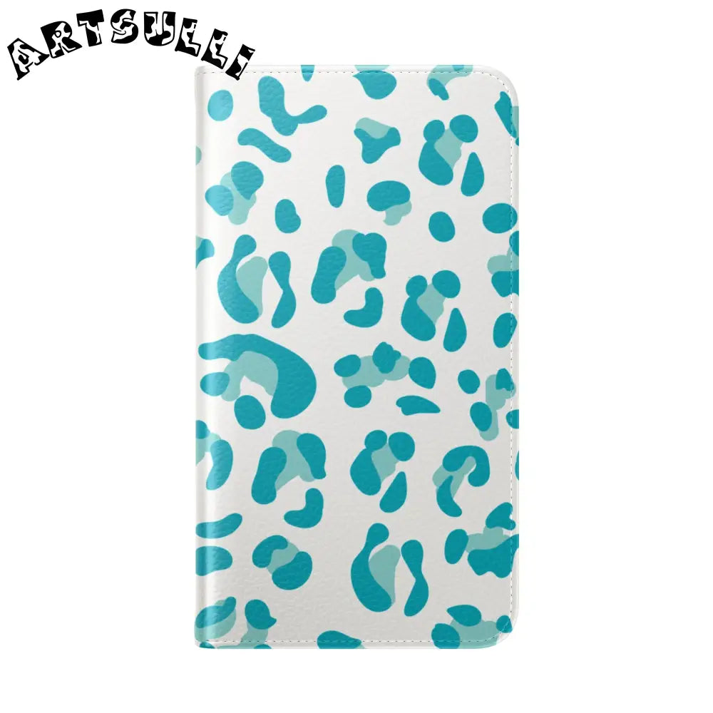 JAKKOUTTHEBXX Teal Leopard Print Flip Cases 2025