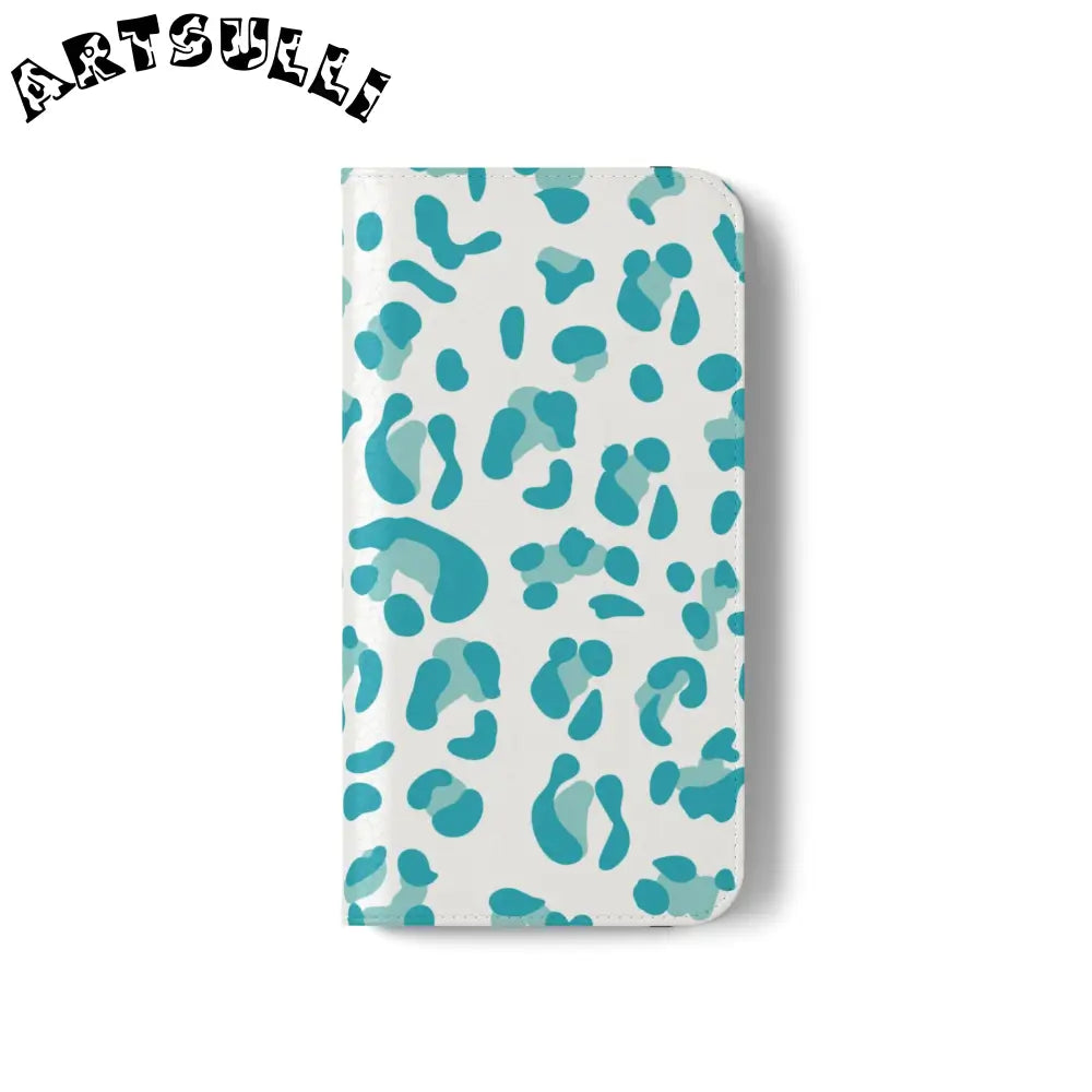 JAKKOUTTHEBXX Teal Leopard Print Flip Cases 2025