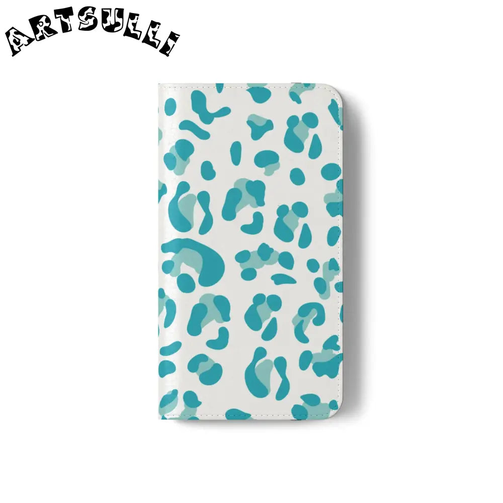 JAKKOUTTHEBXX Teal Leopard Print Flip Cases 2025