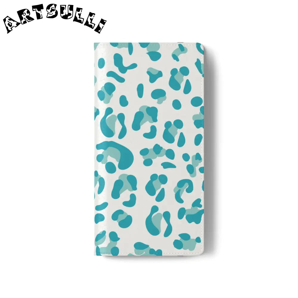 JAKKOUTTHEBXX Teal Leopard Print Flip Cases 2025