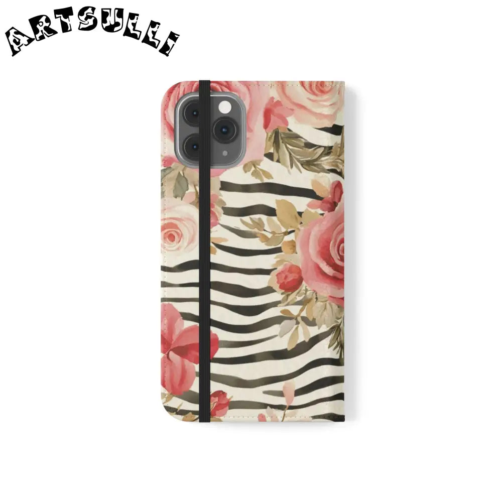 JAKKOUTTHEBXX Pink Floral Zebra Print Flip Case 2025