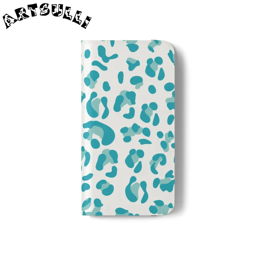 JAKKOUTTHEBXX Teal Leopard Print Flip Cases 2025