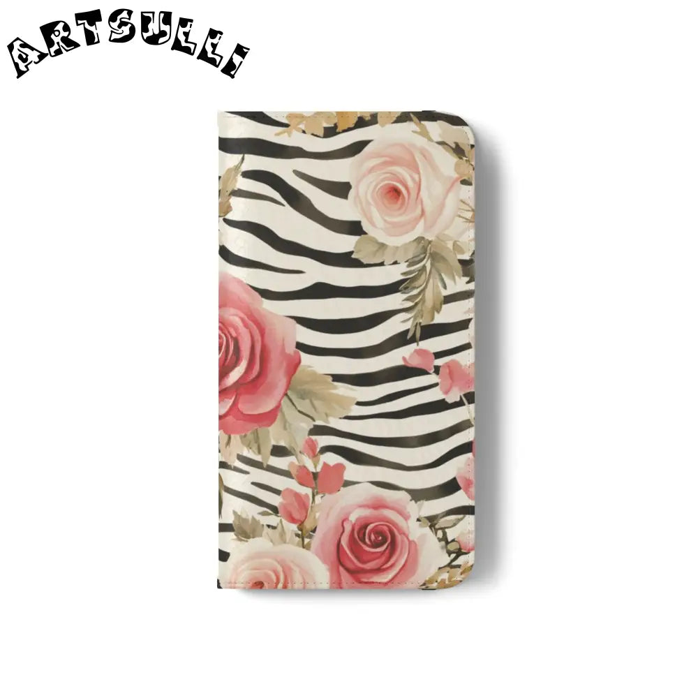 JAKKOUTTHEBXX Pink Floral Zebra Print Flip Case 2025