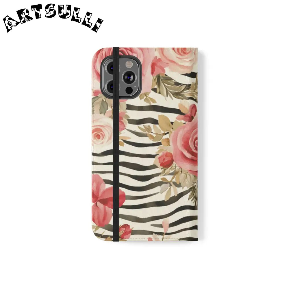 JAKKOUTTHEBXX Pink Floral Zebra Print Flip Case 2025