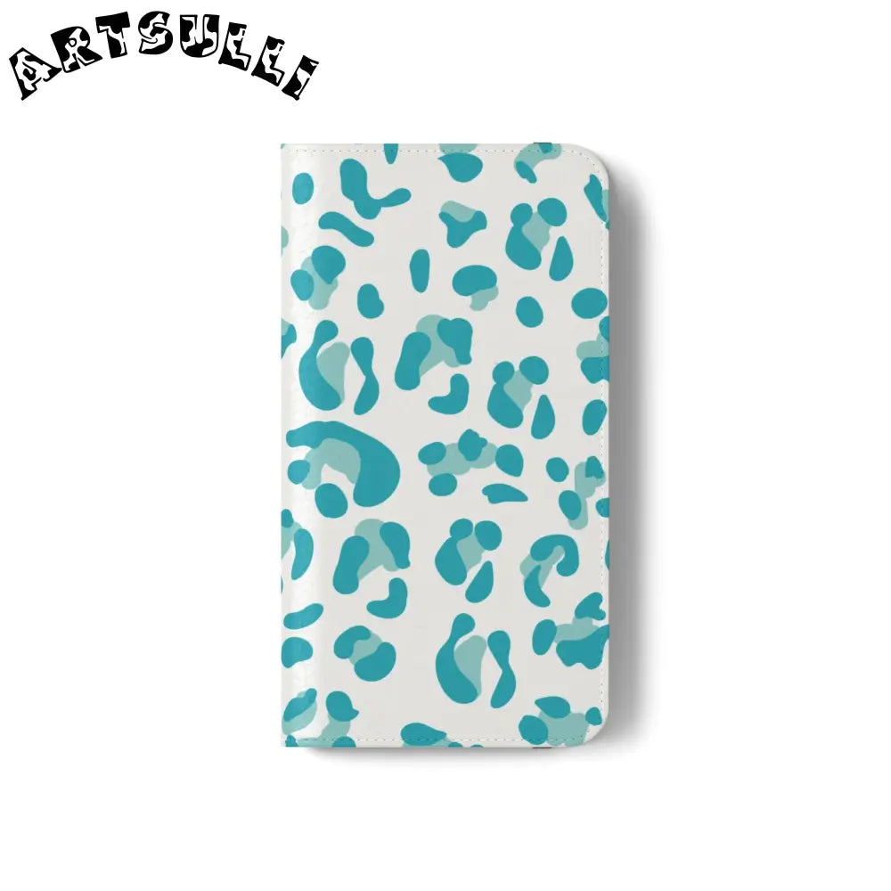 JAKKOUTTHEBXX Teal Leopard Print Flip Cases 2025