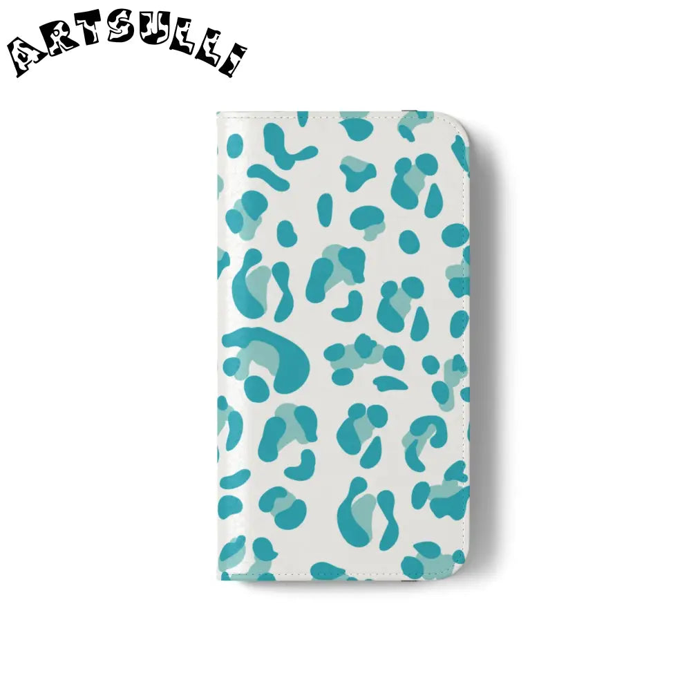 JAKKOUTTHEBXX Teal Leopard Print Flip Cases 2025