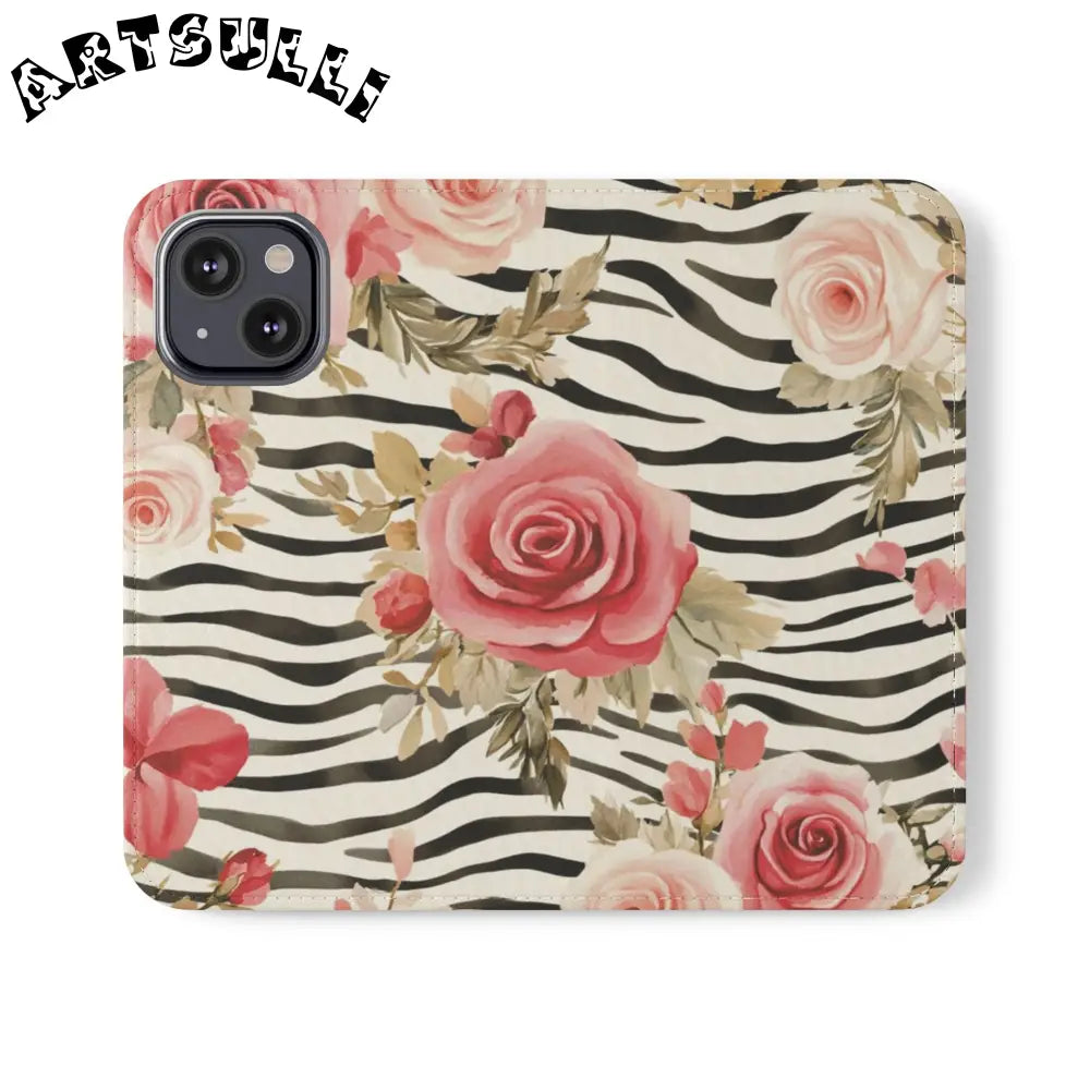 JAKKOUTTHEBXX Pink Floral Zebra Print Flip Case 2025