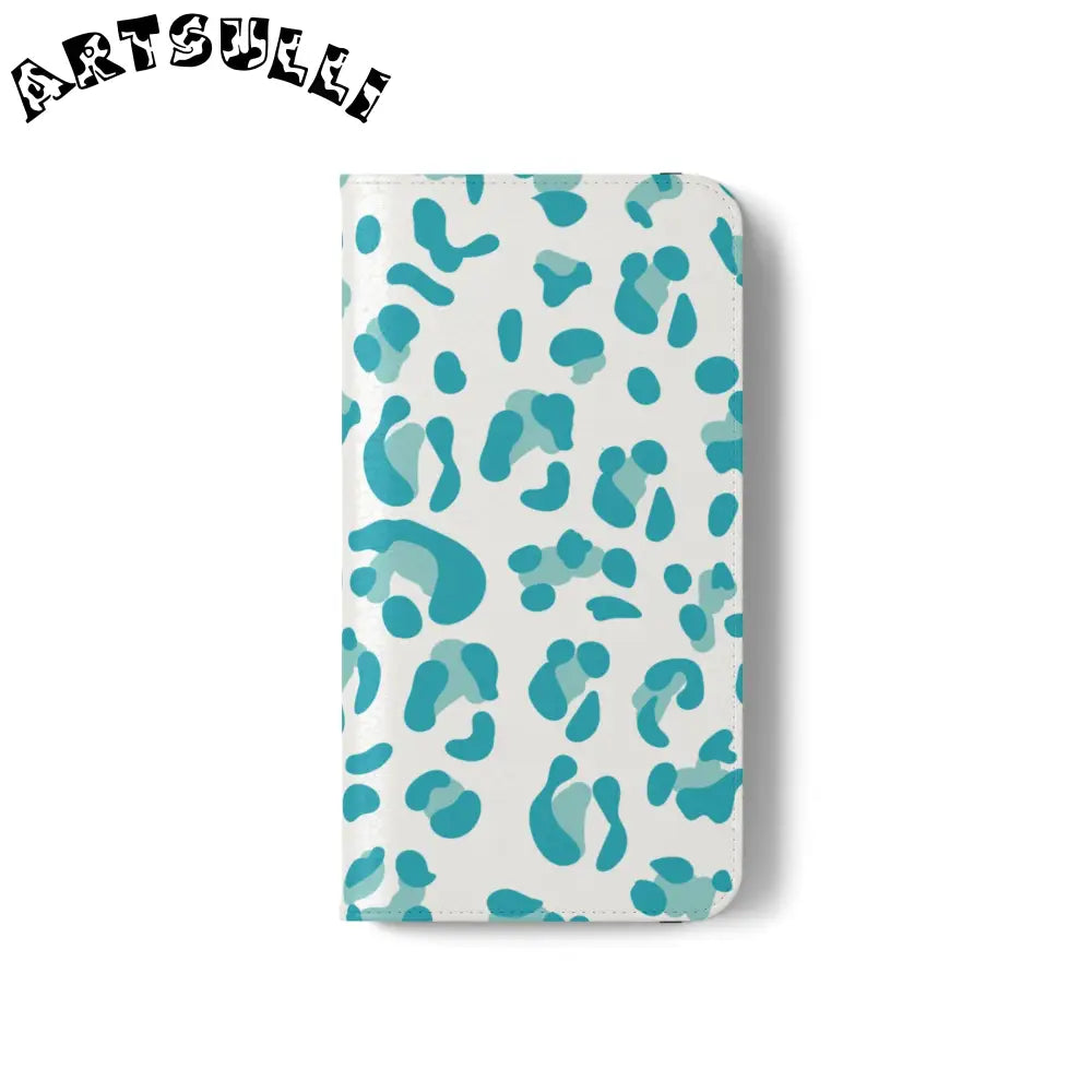 JAKKOUTTHEBXX Teal Leopard Print Flip Cases 2025