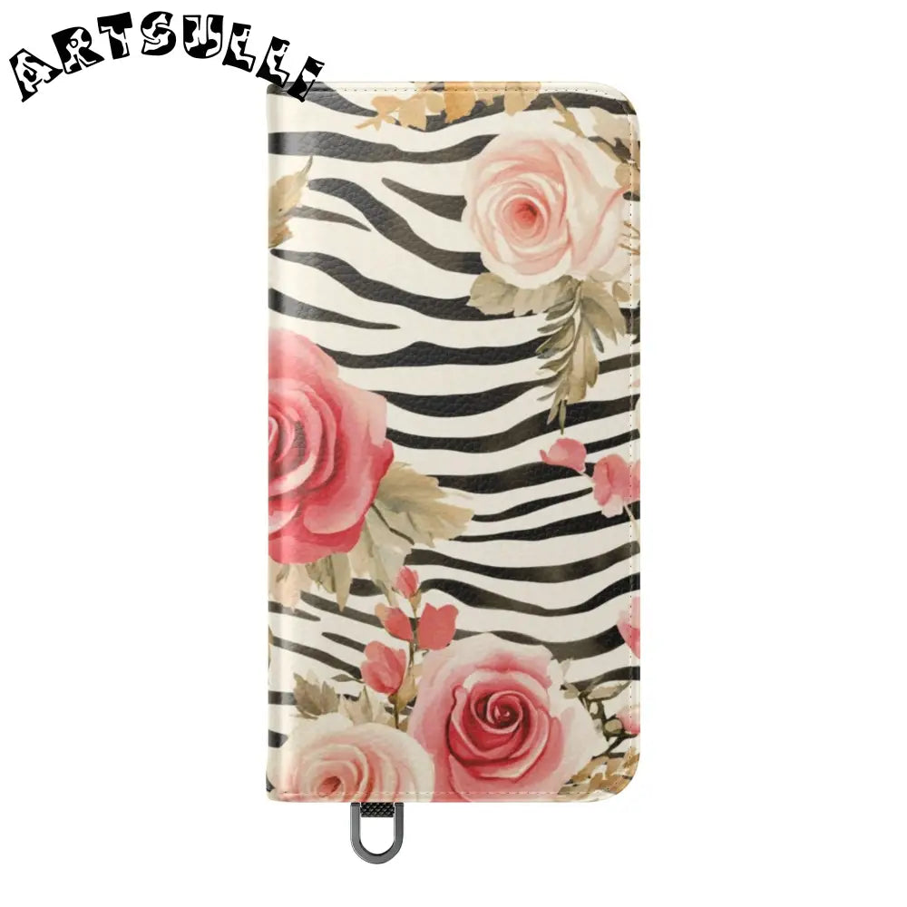 JAKKOUTTHEBXX Pink Floral Zebra Print Flip Case 2025