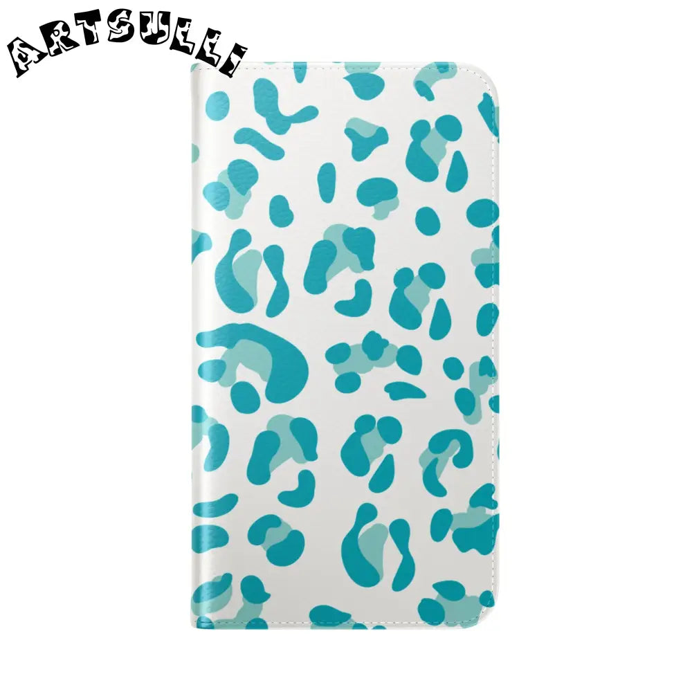 JAKKOUTTHEBXX Teal Leopard Print Flip Cases 2025