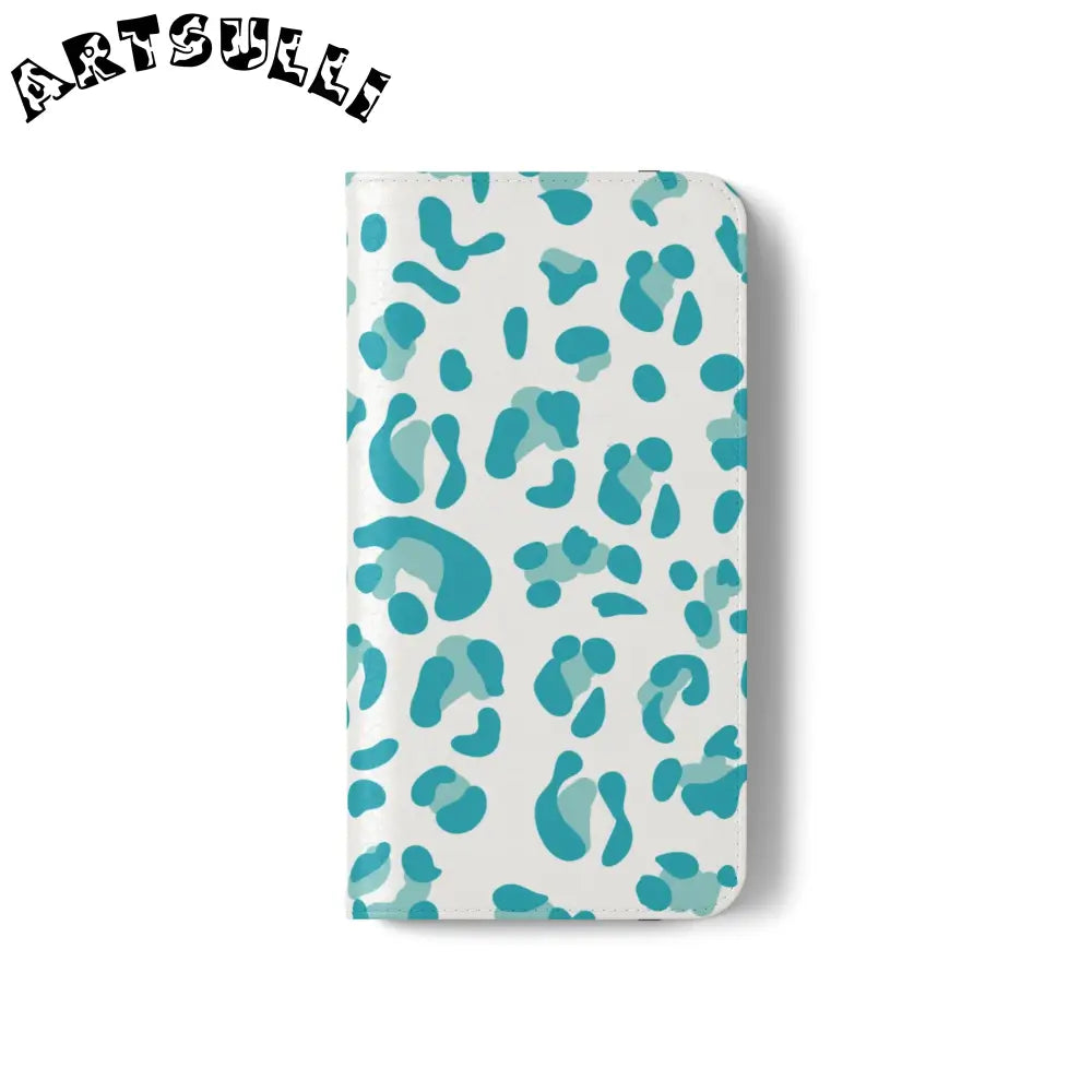 JAKKOUTTHEBXX Teal Leopard Print Flip Cases 2025