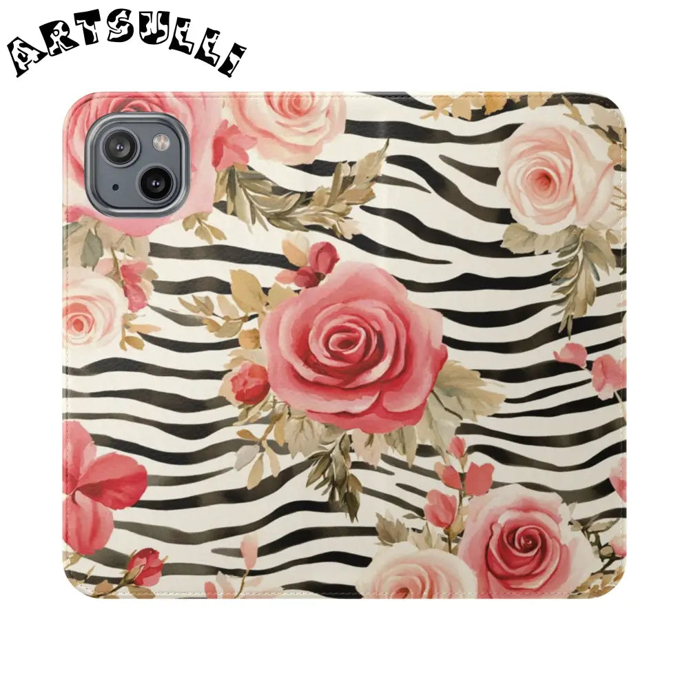 JAKKOUTTHEBXX Pink Floral Zebra Print Flip Case 2025