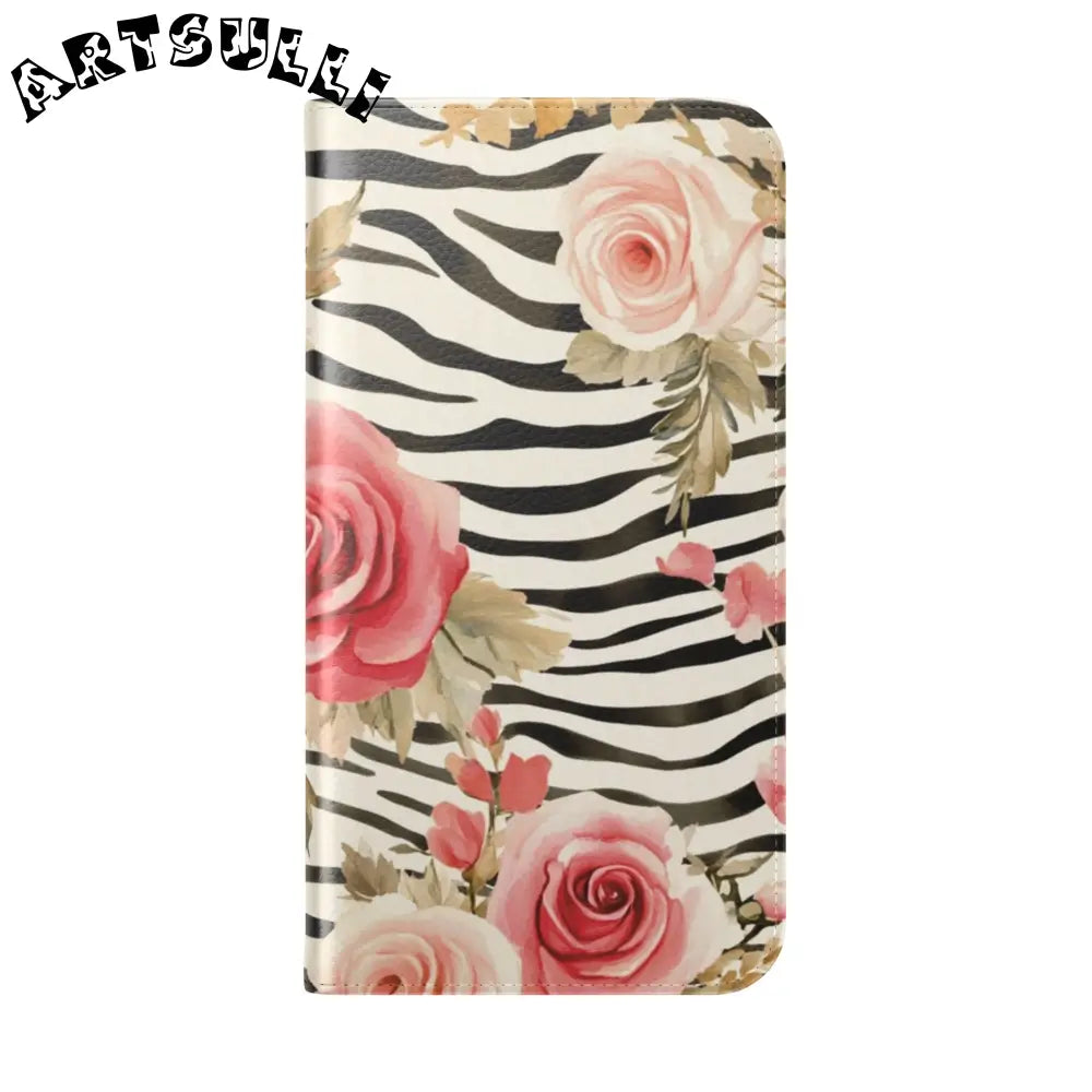 JAKKOUTTHEBXX Pink Floral Zebra Print Flip Case 2025