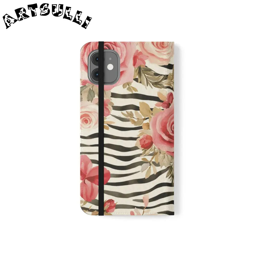 JAKKOUTTHEBXX Pink Floral Zebra Print Flip Case 2025