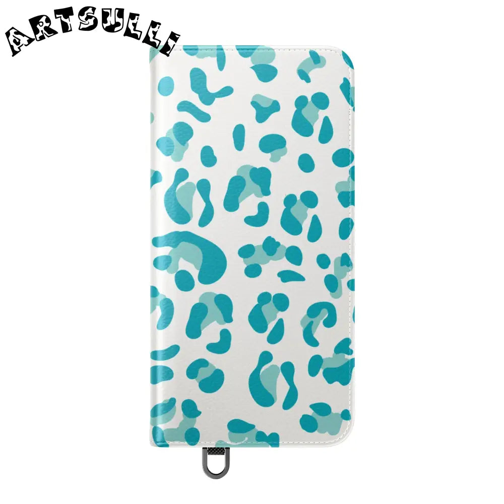 JAKKOUTTHEBXX Teal Leopard Print Flip Cases 2025