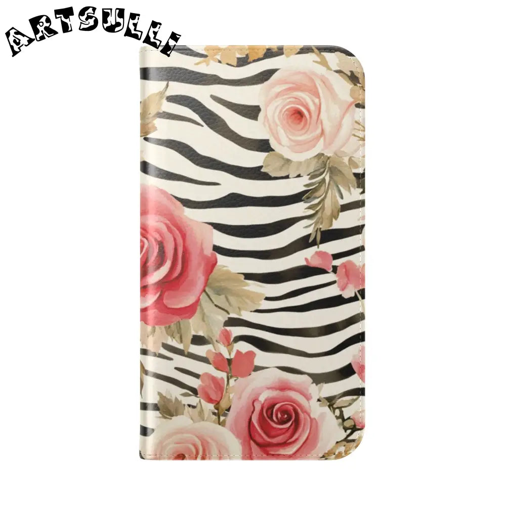 JAKKOUTTHEBXX Pink Floral Zebra Print Flip Case 2025