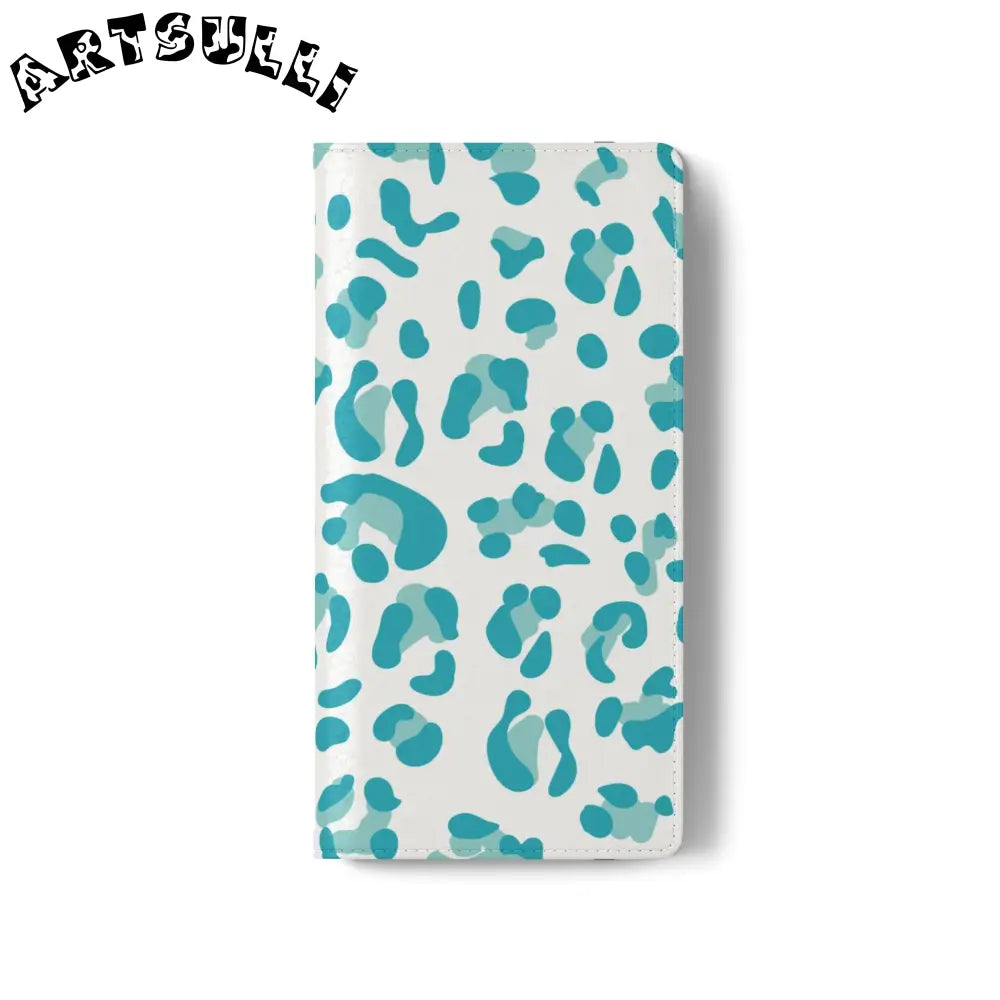 JAKKOUTTHEBXX Teal Leopard Print Flip Cases 2025