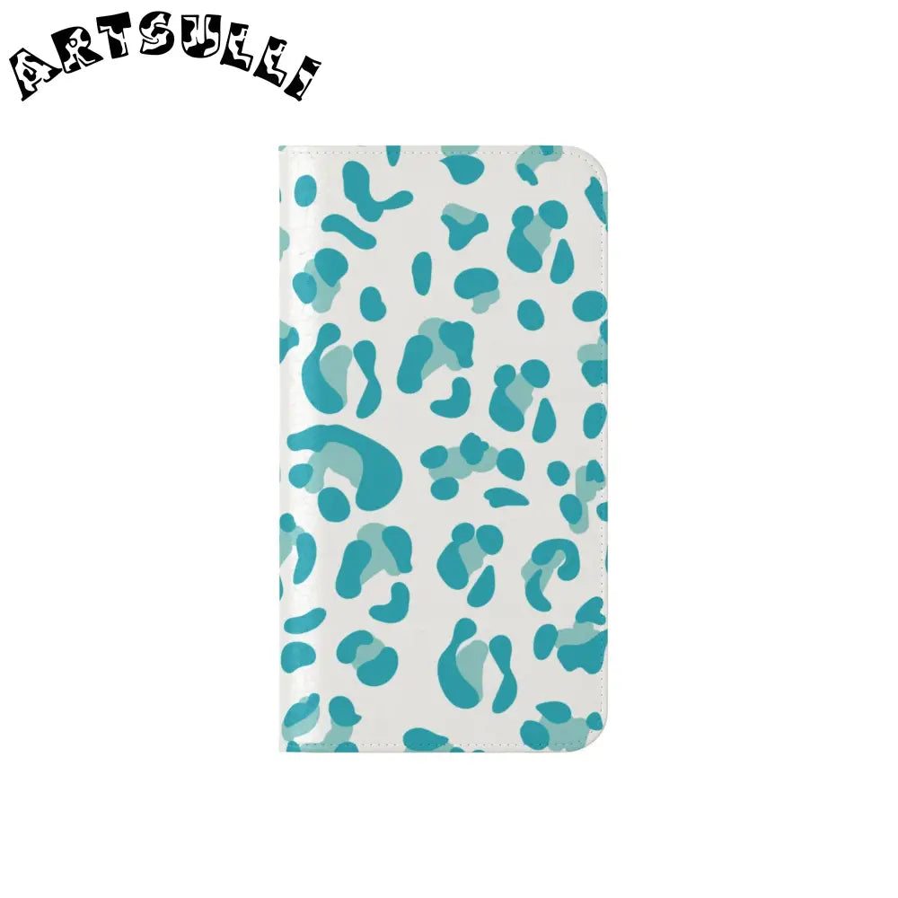 JAKKOUTTHEBXX Teal Leopard Print Flip Cases 2025