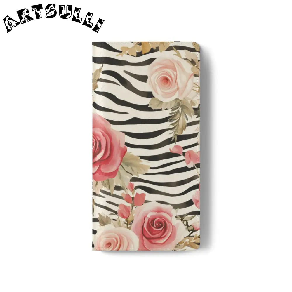 JAKKOUTTHEBXX Pink Floral Zebra Print Flip Case 2025