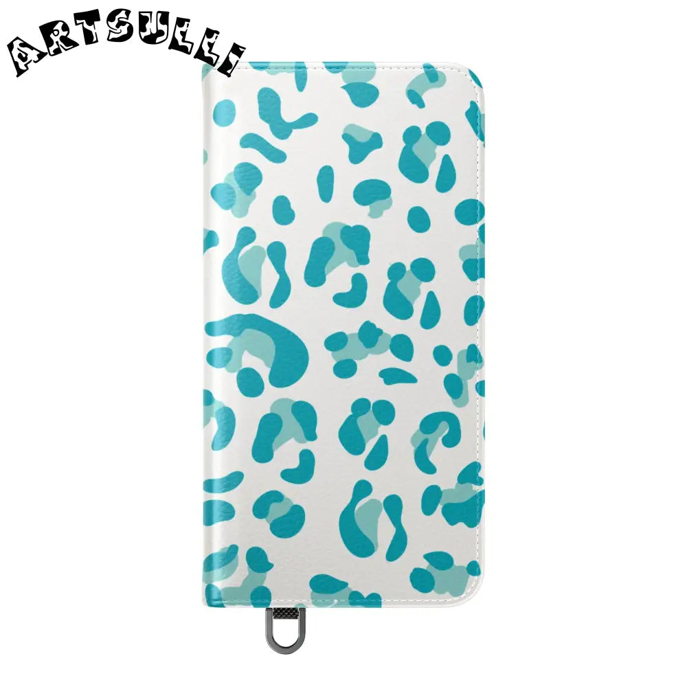 JAKKOUTTHEBXX Teal Leopard Print Flip Cases 2025