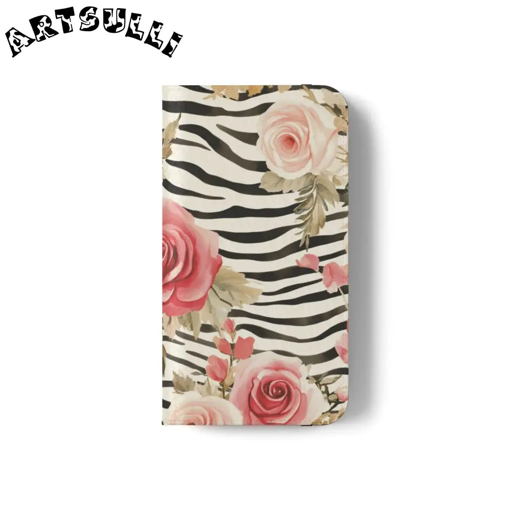 JAKKOUTTHEBXX Pink Floral Zebra Print Flip Case 2025