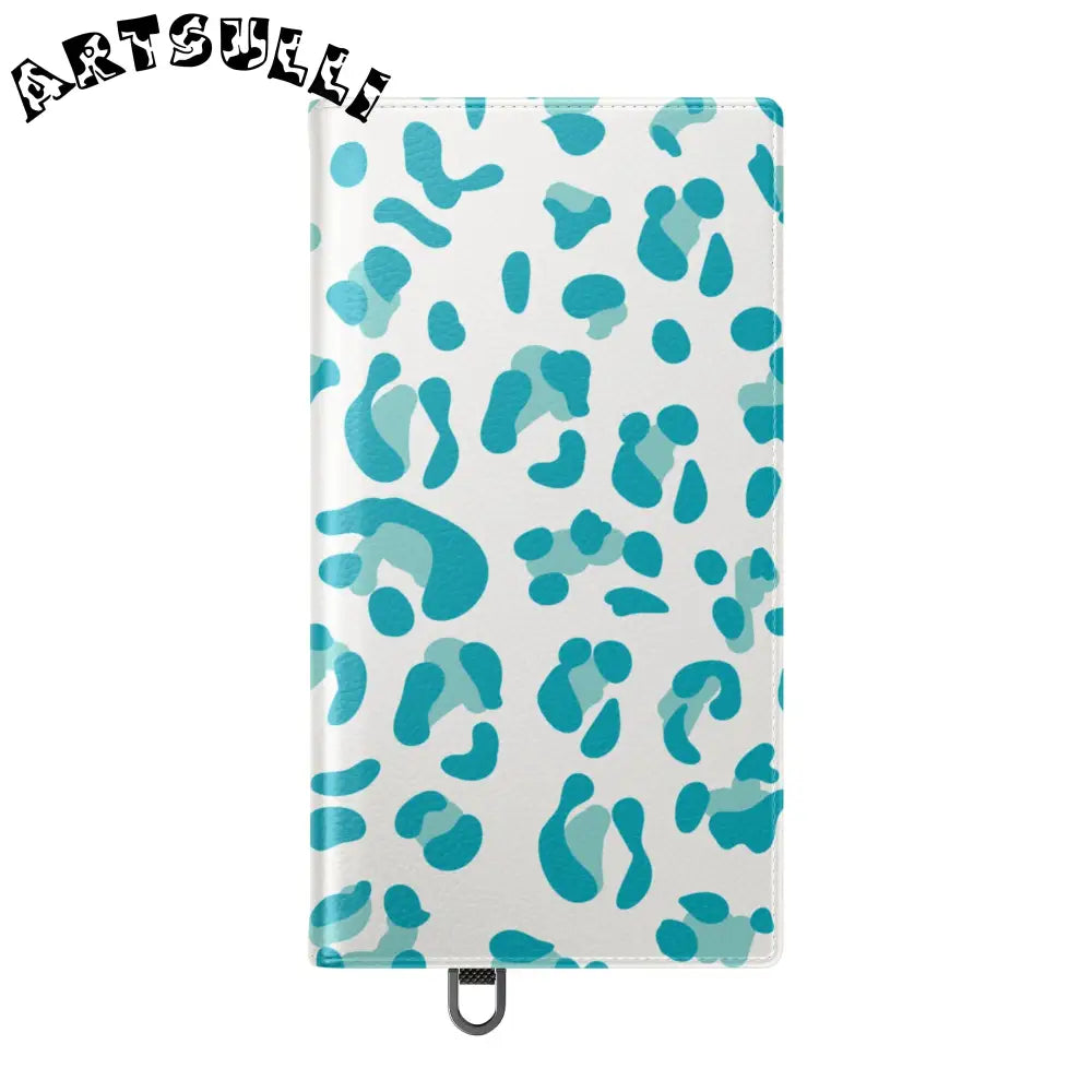JAKKOUTTHEBXX Teal Leopard Print Flip Cases 2025