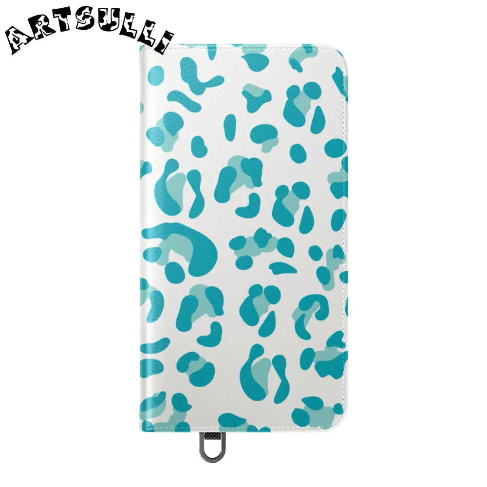 JAKKOUTTHEBXX Teal Leopard Print Flip Cases 2025