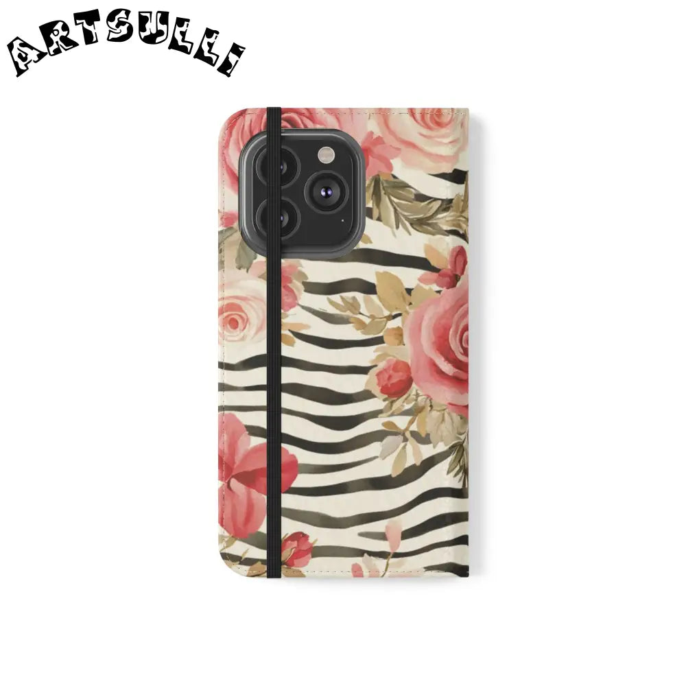 JAKKOUTTHEBXX Pink Floral Zebra Print Flip Case 2025