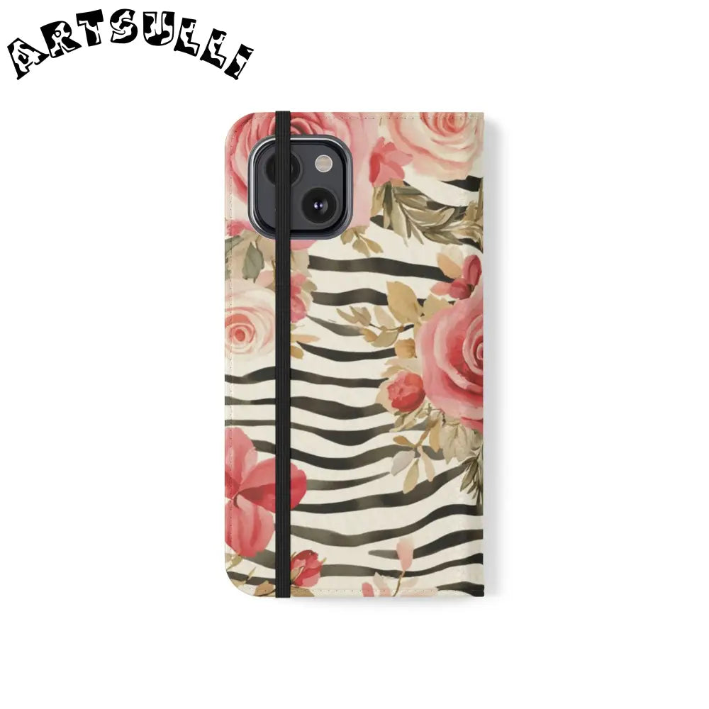 JAKKOUTTHEBXX Pink Floral Zebra Print Flip Case 2025
