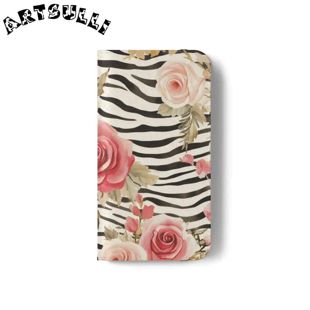 JAKKOUTTHEBXX Pink Floral Zebra Print Flip Case 2025