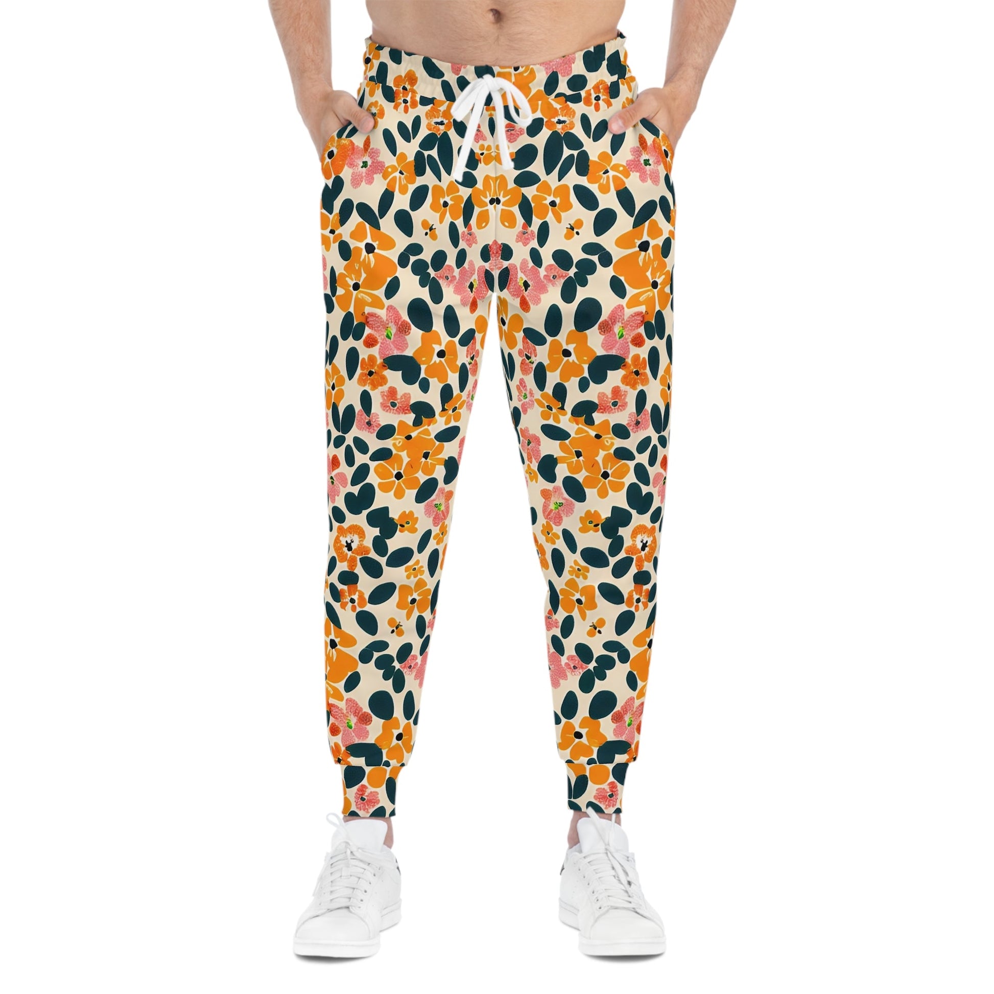 Floral All Over Print Joggers, Artsulli - Art is Long, Life is Short, All Over Prints, , , , , , , 