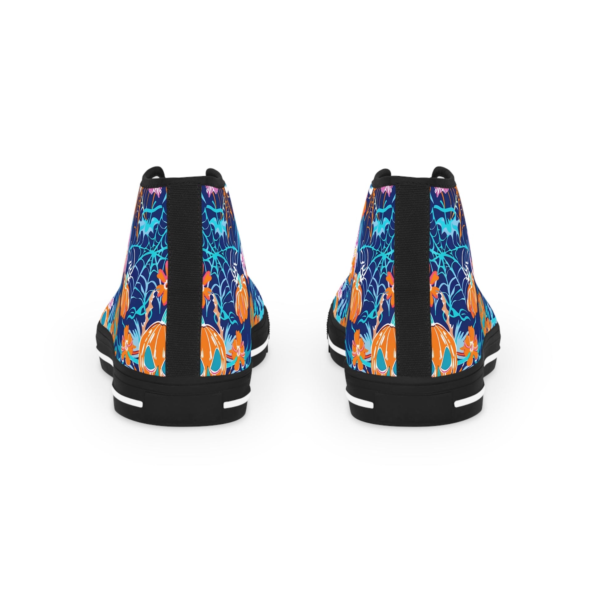 Printify Floral and Pumpkin High-Top Canvas Sneakers 2025
