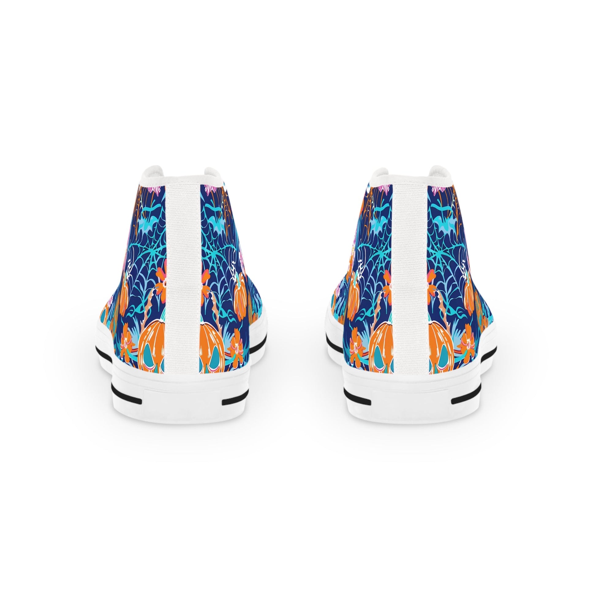 Printify Floral and Pumpkin High-Top Canvas Sneakers 2025