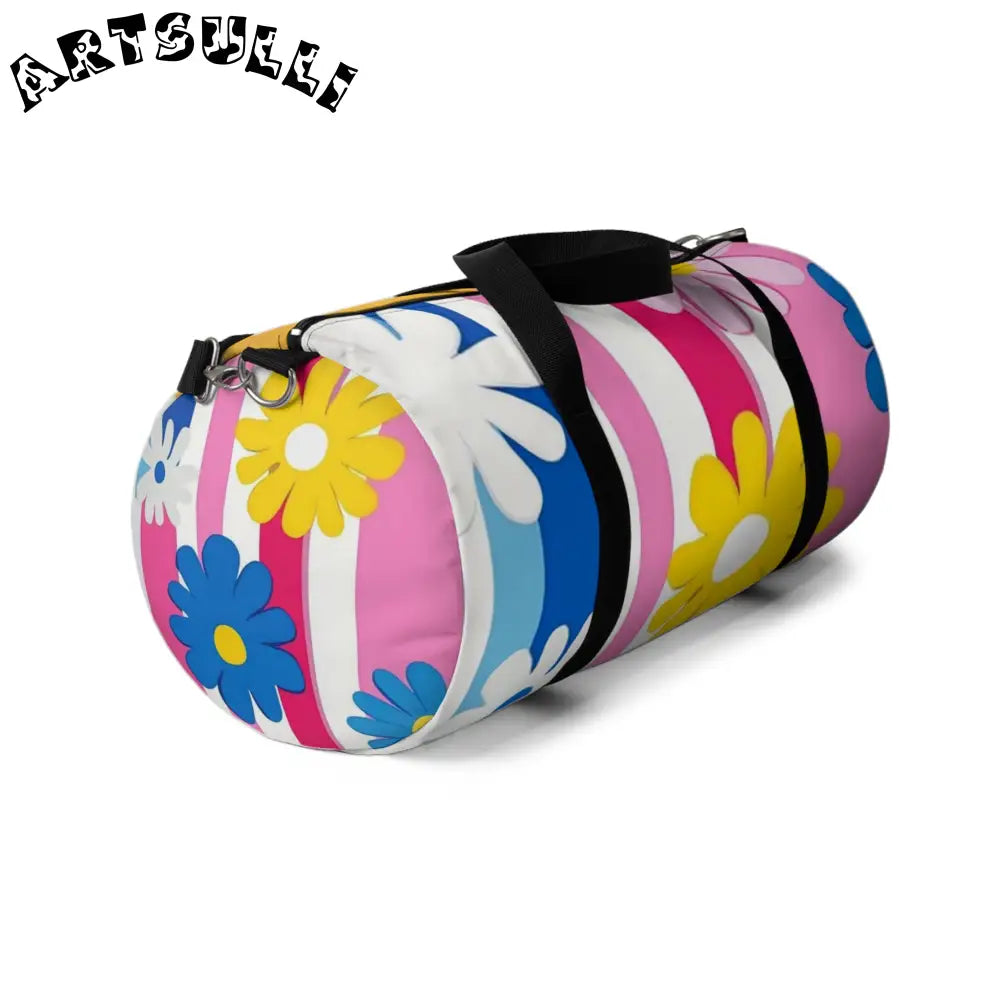 JAKKOUTTHEBXX Floral and Stripes Custom Duffel Bag 2025