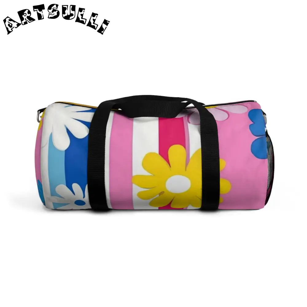 JAKKOUTTHEBXX Floral and Stripes Custom Duffel Bag 2025