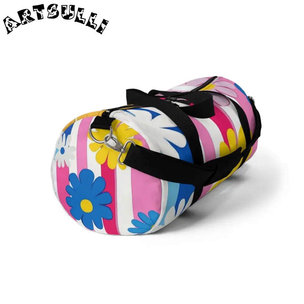 JAKKOUTTHEBXX Floral and Stripes Custom Duffel Bag 2025