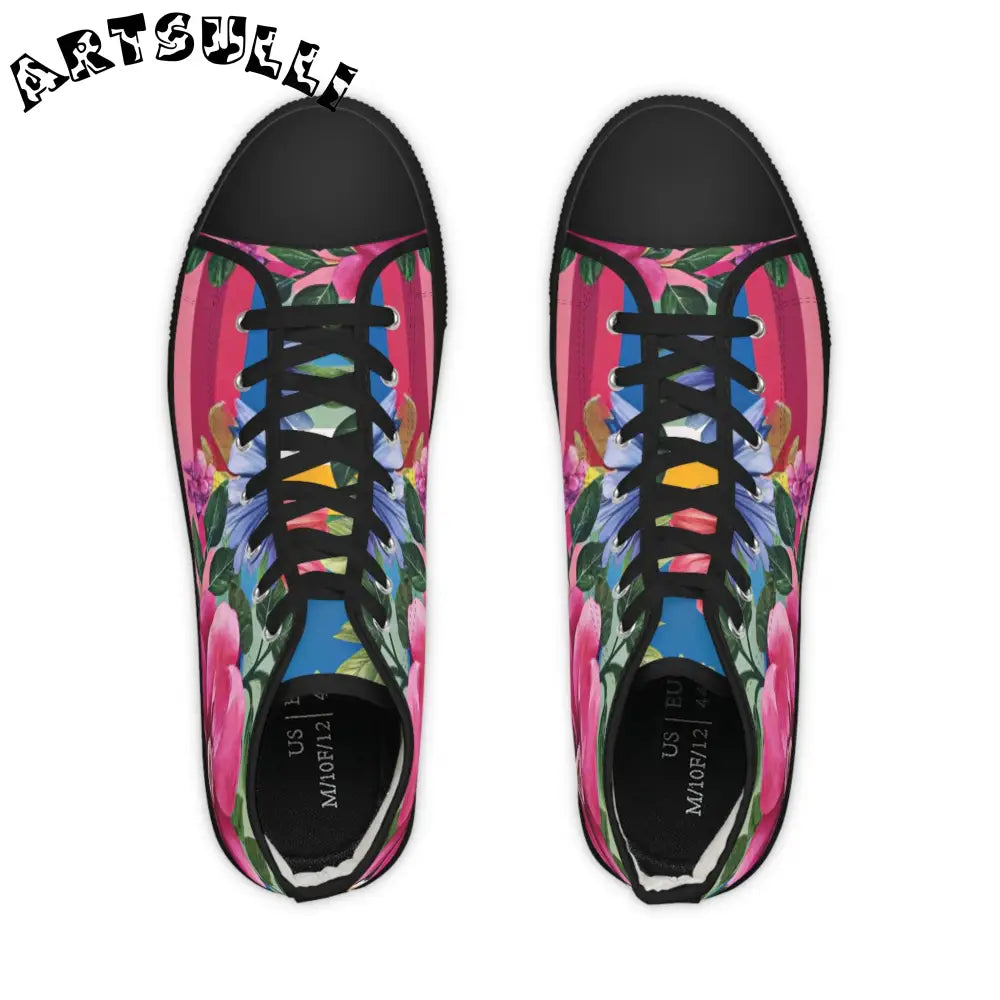 JAKKOUTTHEBXX Floral Canvas High Tops for Men 2025