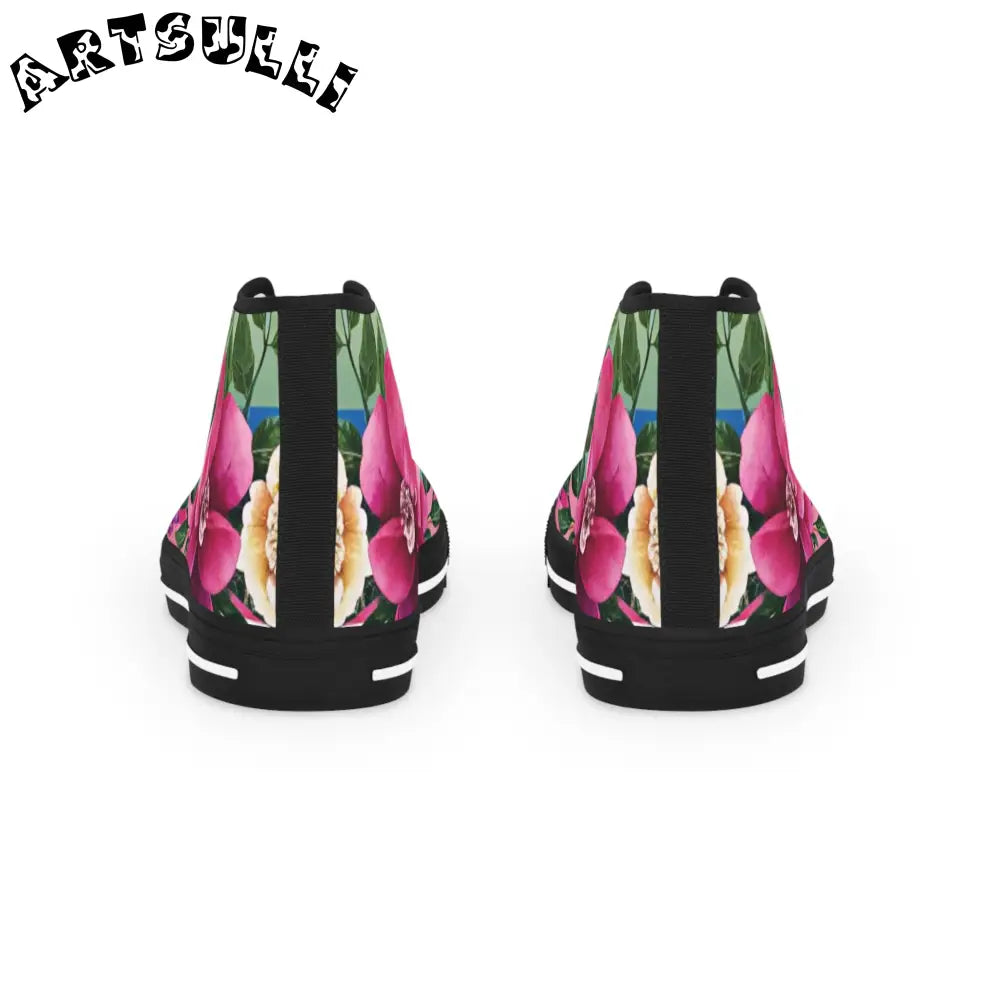 JAKKOUTTHEBXX Floral Canvas High Tops for Men 2025