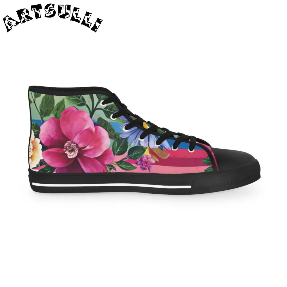 JAKKOUTTHEBXX Floral Canvas High Tops for Men 2025