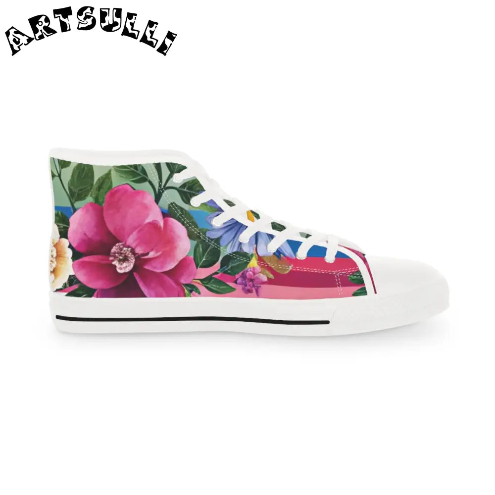 JAKKOUTTHEBXX Floral Canvas High Tops for Men 2025