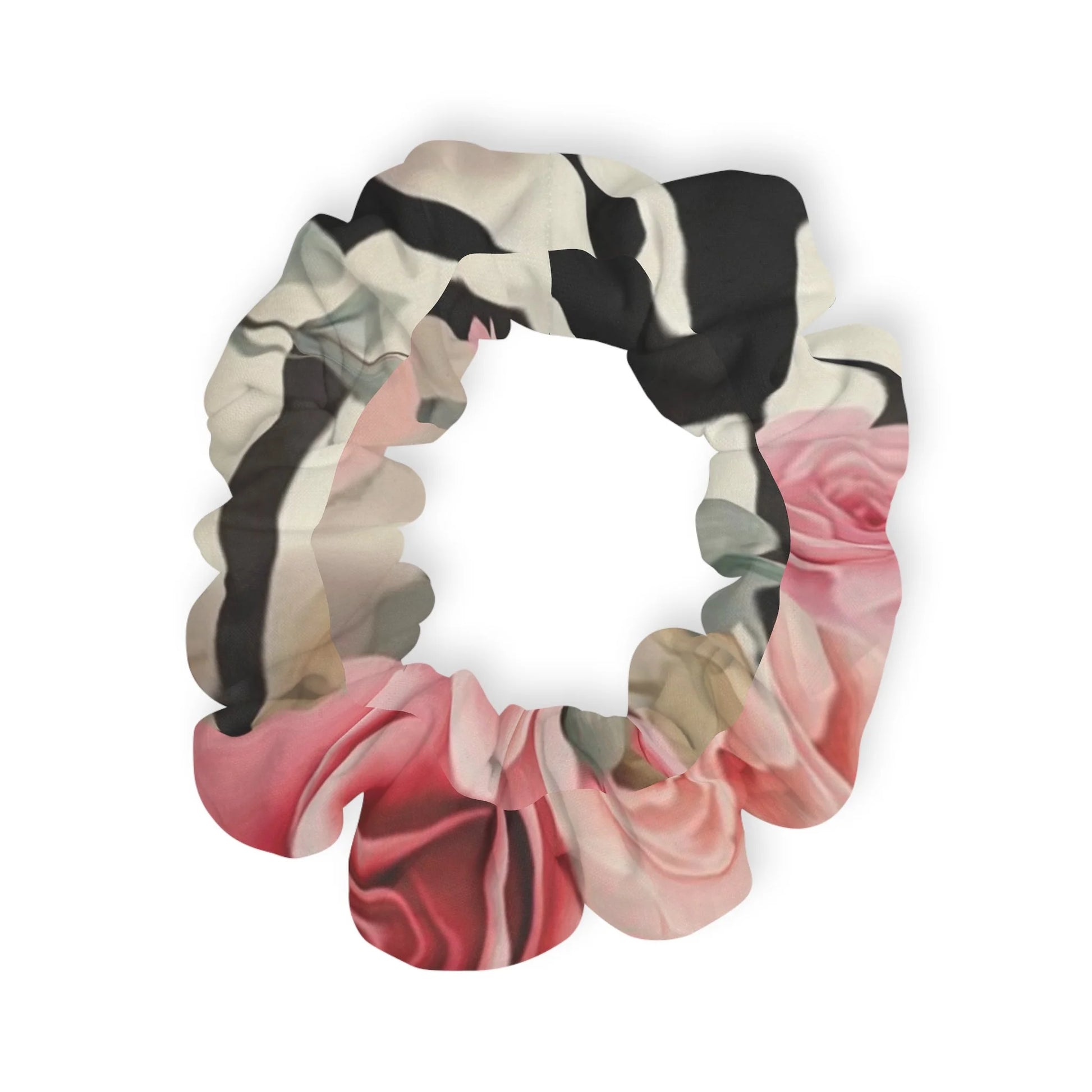Floral Cow Print Scrunchie, Artsulli - Art is Long, Life is Short, Accessories, , , , , , , 