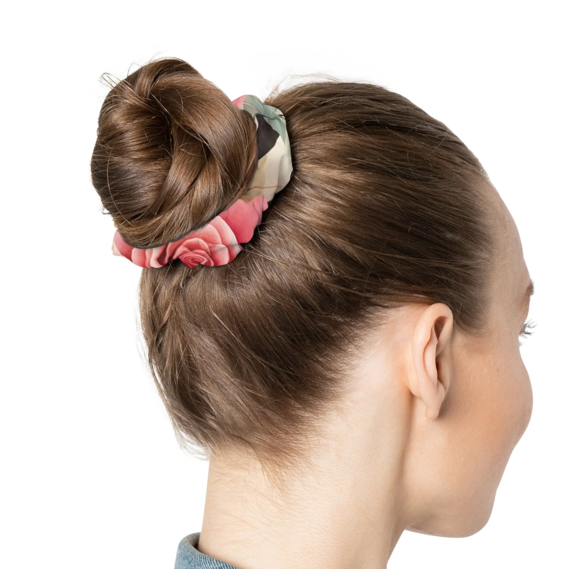 Floral Cow Print Scrunchie, Artsulli - Art is Long, Life is Short, Accessories, , , , , , , 