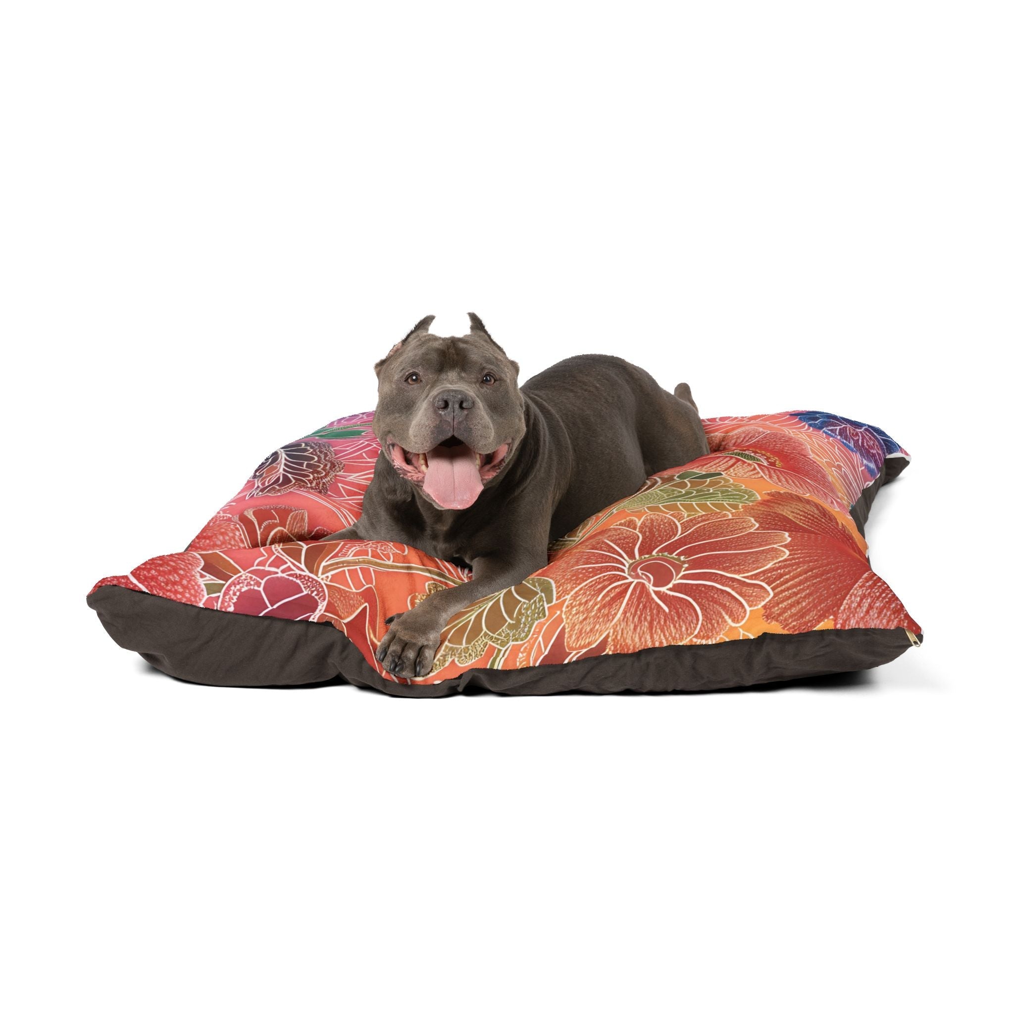 Printify Floral Gradient Pet Bed 2025