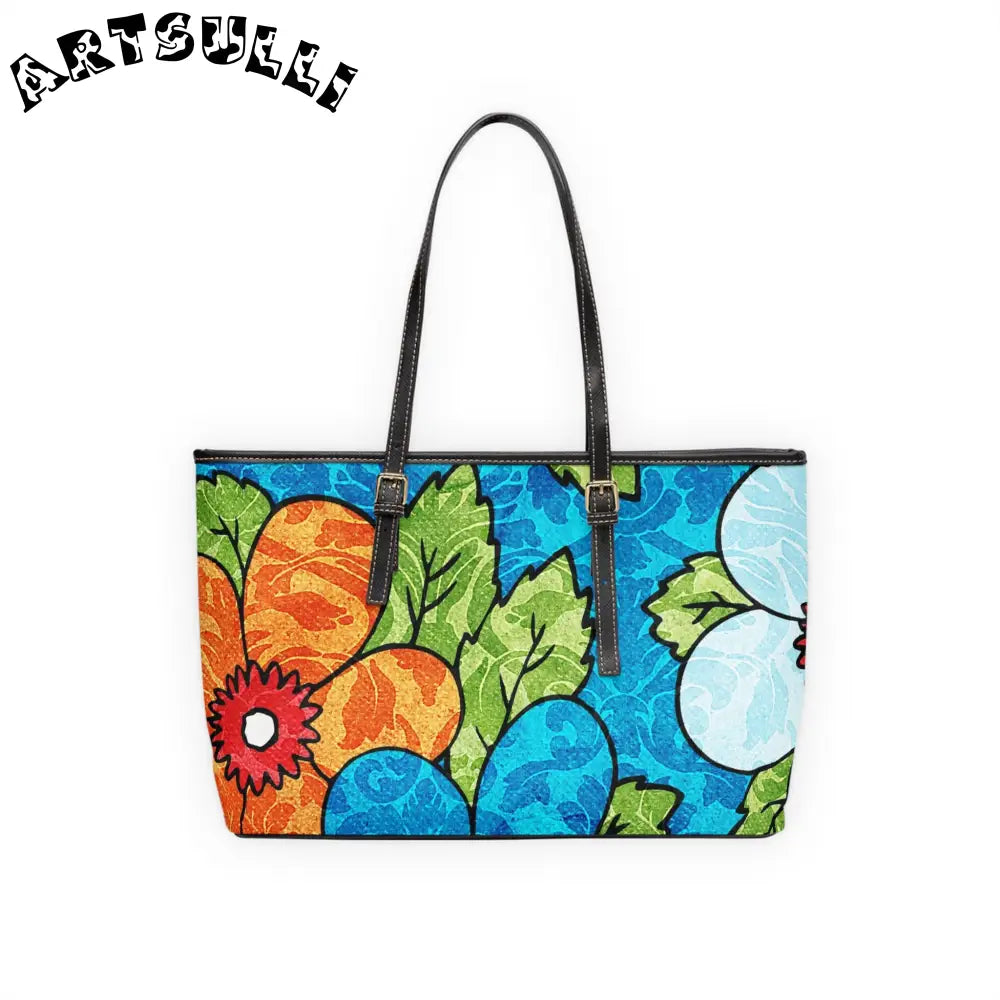 Floral High-Grade PU Leather Shoulder Bag, Artsulli - Art is Long, Life is Short, Bags, , , , , , , 