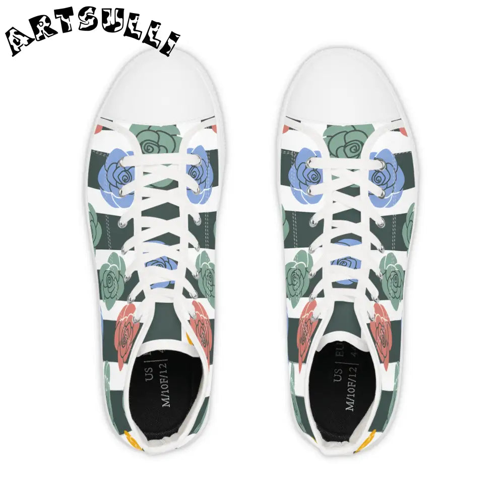 JAKKOUTTHEBXX Floral High Tops with Breathable Polyester Canvas 2025