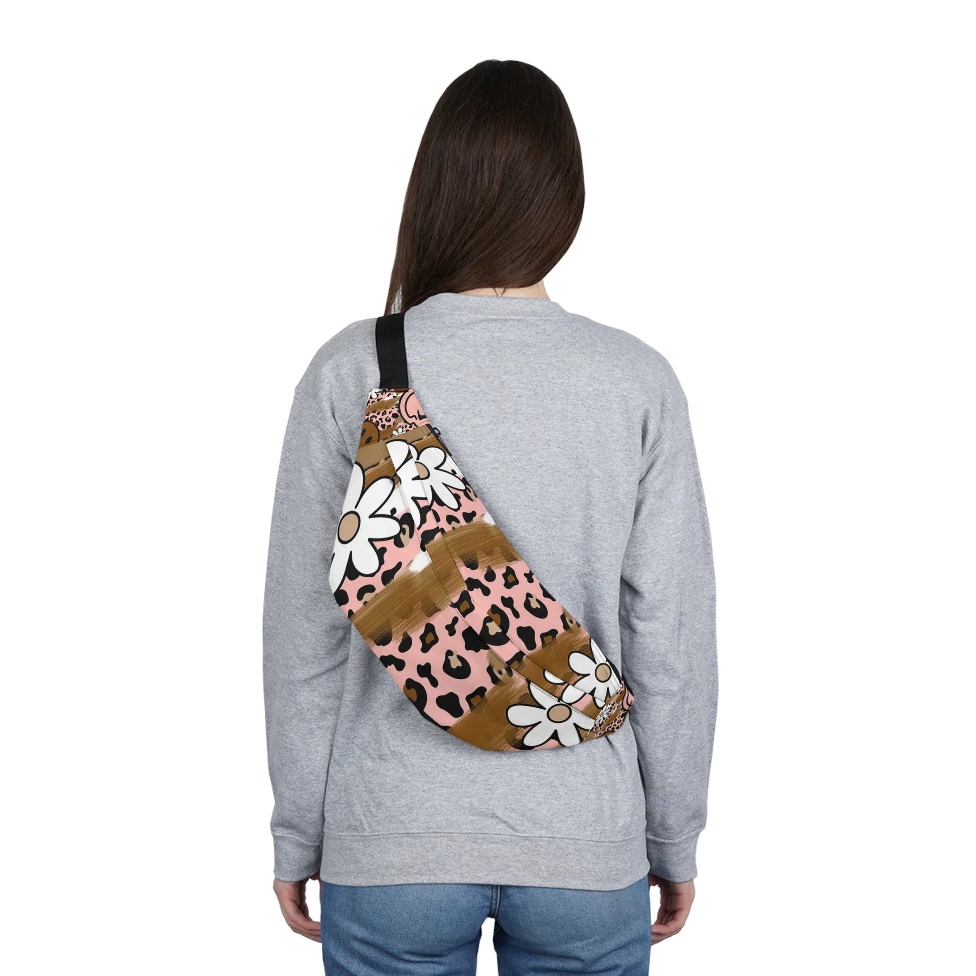 Floral Leopard Fanny Pack Makes Life Easier, Artsulli - Art is Long, Life is Short, Bags, , , , , , , 