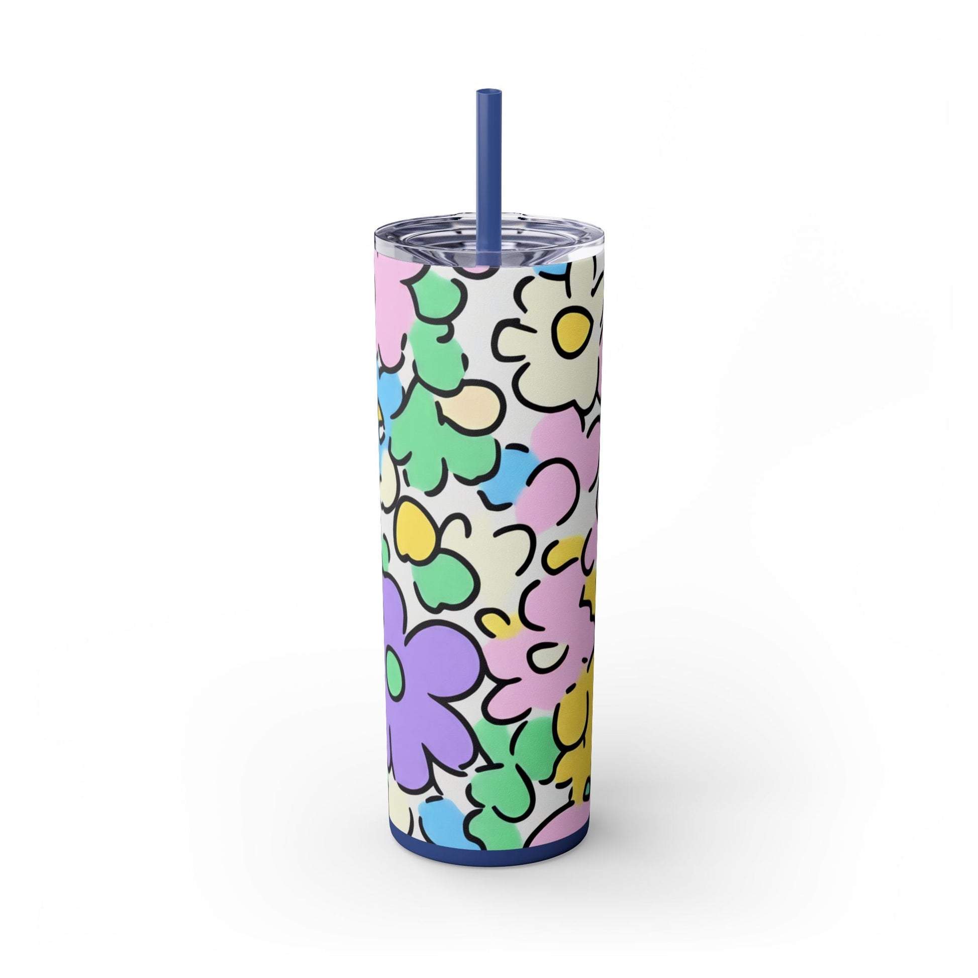 Floral Maars Personalized Skinny Tumbler, Artsulli - Art is Long, Life is Short, Mug, , , , , , , 
