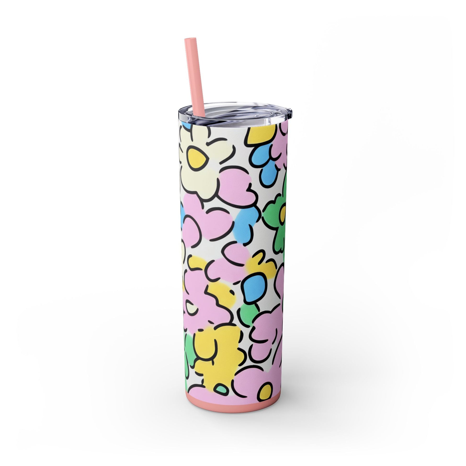 Floral Maars Personalized Skinny Tumbler, Artsulli - Art is Long, Life is Short, Mug, , , , , , , 