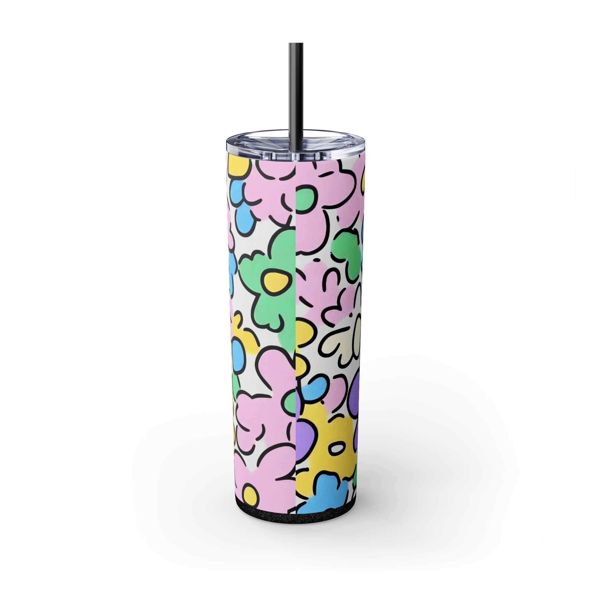 Floral Maars Personalized Skinny Tumbler, Artsulli - Art is Long, Life is Short, Mug, , , , , , , 